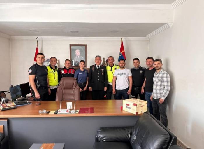 Polislerden Jandarmaya Anlamlı Ziyaret