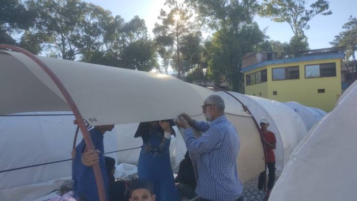 Çadır Kentte Rüzgar Zor Anlar Yaşattı