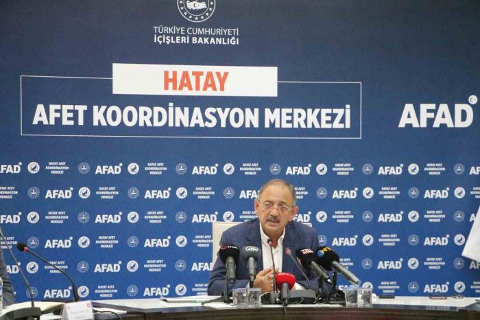 Bakan Özhadeki: "hatay’ı Eski Haline Kavuşturmak Bizim Görevimiz"