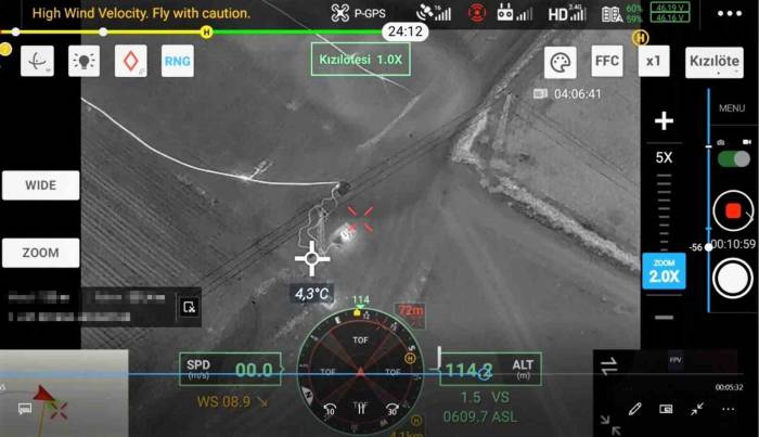 Dicle Elektrik, Dron Filosu İle 6 Ayda 202 Kaçak Tespit Etti