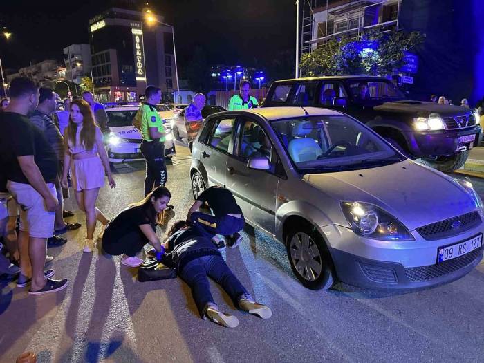 Kuşadası’nda Otomobilin Çarptığı Yaya Yaralandı