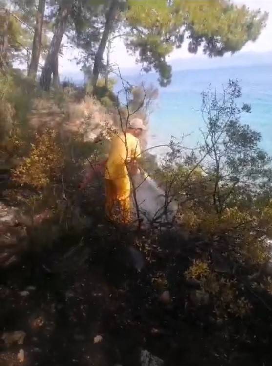 Muğla’da Orman Yangını Ekiplerin Zamanında Müdahalesi İle Söndürüldü