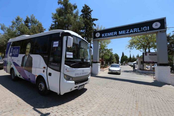 Efeler’de Arife Günü Mezarlıklara Ücretsiz Araç Kaldırılacak