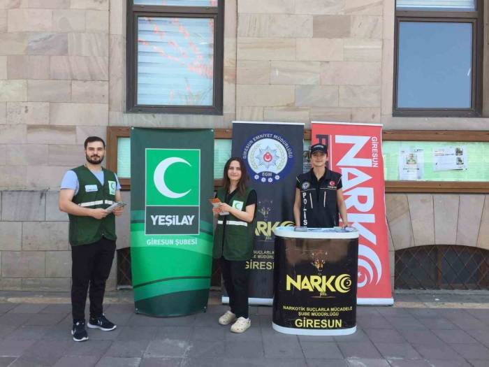Giresun’da Uyuşturucu İle Mücadele İçin Farkındalık Çalışması Yapıldı
