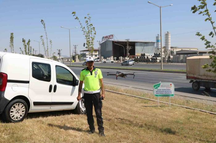 Kahramanmaraş’ta Dron İle Kırmızı Işık Denetimi
