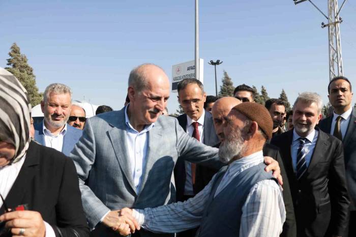 Tbmm Başkanı Kurtulmuş’tan Konteyner Kent Ziyareti