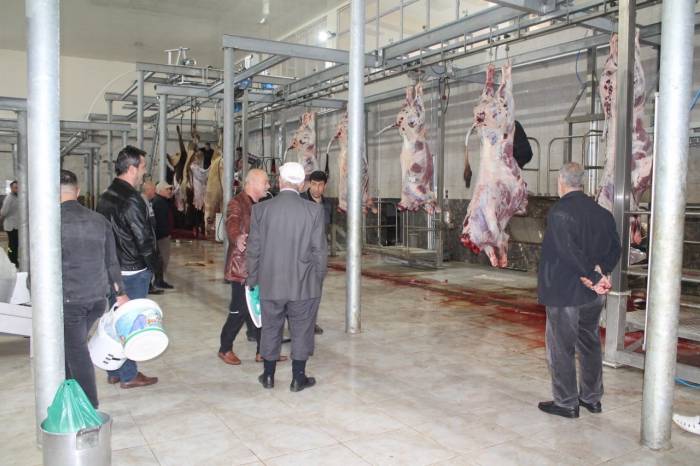 Belediyenin Mezbahanesinde Kurbanlar Hijyen Ortamda Titizlikle Kesildi