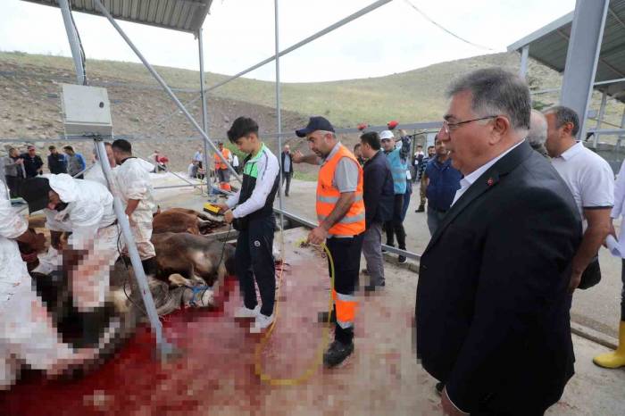 Yakacık’ta Kurbanlar Güvenle Kesildi