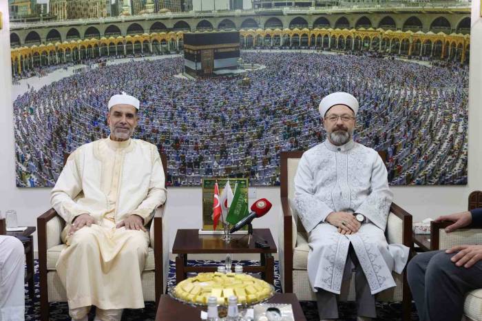 Diyanet İşleri Başkanı Erbaş, Libya Hac Bakanı Beşir İle Bir Araya Geldi