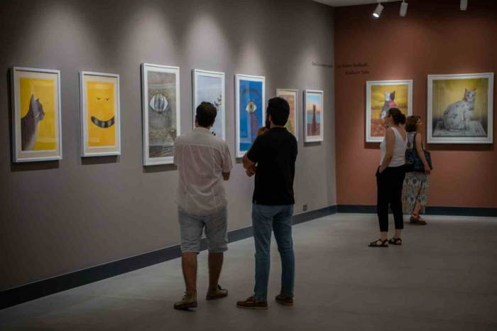 Kuşadası’nda ’benim Kedilerim’ Sergisi Açıldı