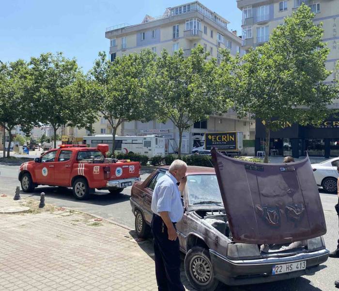 Tamirden Çıkan Otomobil Alev Aldı