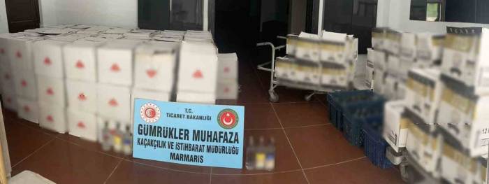 Bodrum’da 2 Bin 199 Şişe Sahte İçki Ele Geçirildi