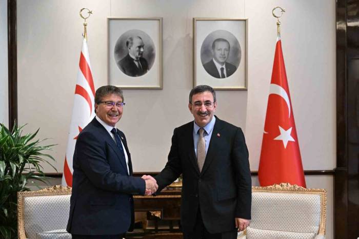 Cumhurbaşkanı Yardımcısı Yılmaz, Kktc Başbakanı Üstel İle Görüştü