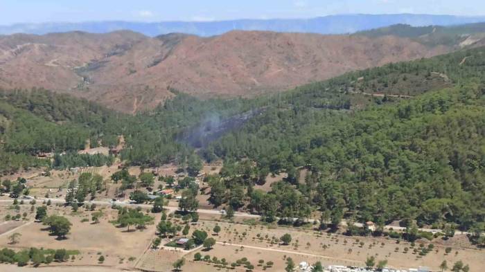 Marmaris’te İki Ayrı Noktada Çıkan Orman Yangını Kontrol Altına Alındı