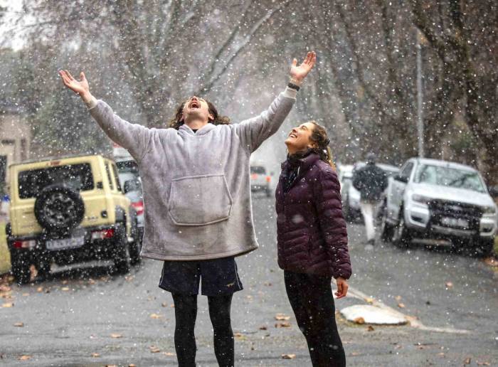 Johannesburg’a 2012 Yılından Bu Yana İlk Kez Kar Yağdı