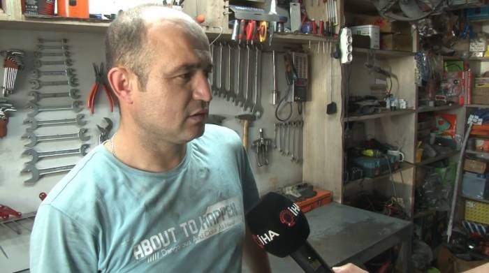 Arnavutköy’de Tamirhanede Korkutan Anlar Kamerada