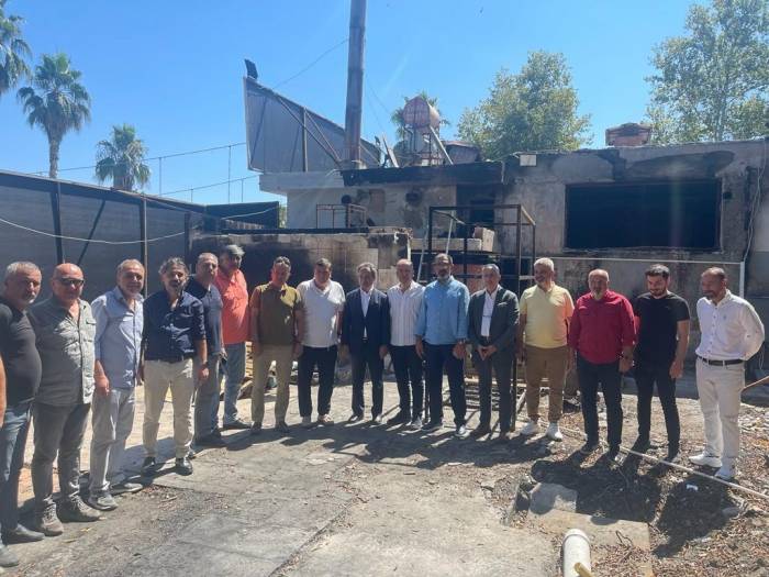 Daimfed, Yangında Zarar Gören Tsyd Adana Şubesi Tesislerinde İncelemelerde Bulundu