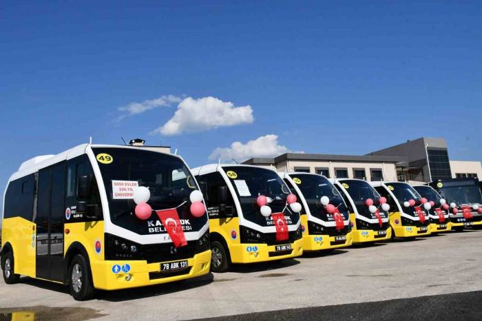 Karabük’te 60 Toplu Taşıma Aracı Hizmet Vermeye Başladı