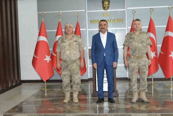 Jandarma İstihbarat Başkanı Tümgeneral Kavukcu, Vali Hacıbektaşoğlu’nu Ziyaret Etti