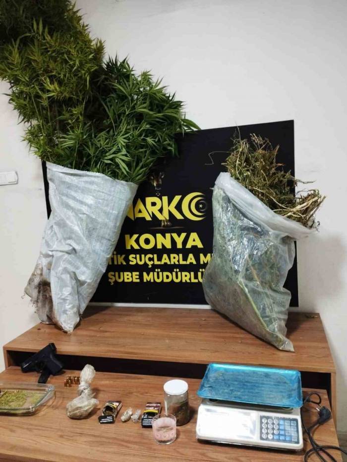 Konya’da 145 Kök Kenevir Ele Geçirildi