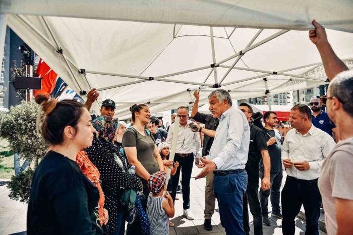 Sarıçam’da Portatif Havuz Açıldı