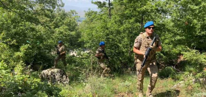 Aksaray’da Komandolar Ormanda Denetim Yapıyor