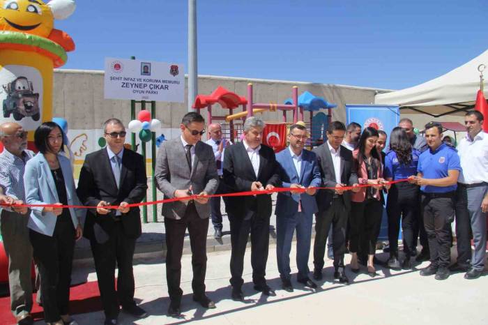 Bünyan’da Kapalı Kadın Cezaevi İçerisinde Eğitim Gören Çocuklar İçin Oyun Parkı Açıldı