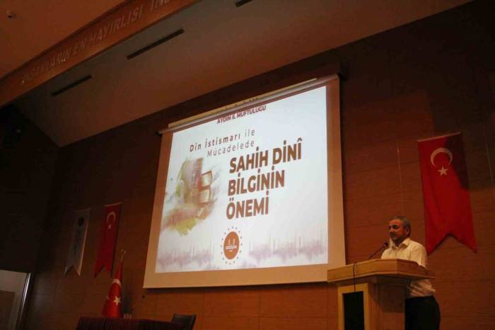 Aydın’da ’din İstismarı İle Mücadelede Sahih Dini Bilginin Önemi’ Konferansı Düzenlendi