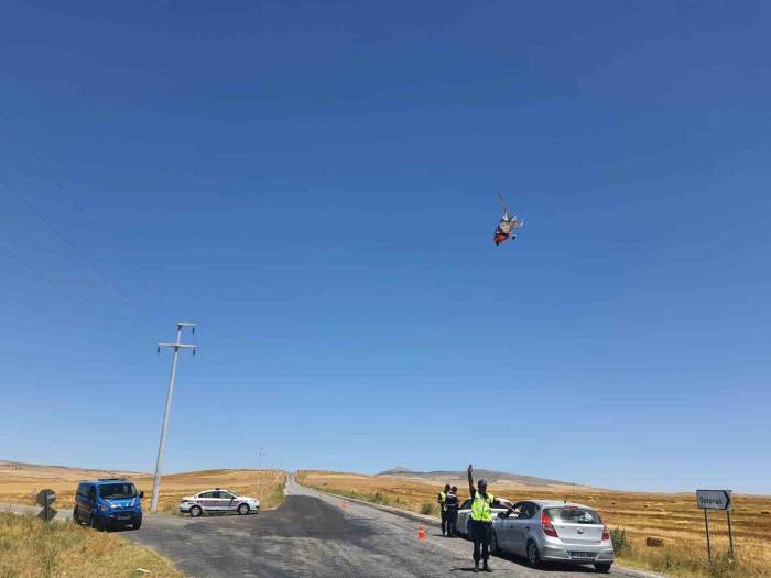 Nevşehir’de Helikopterle Havadan Denetim Yapıldı