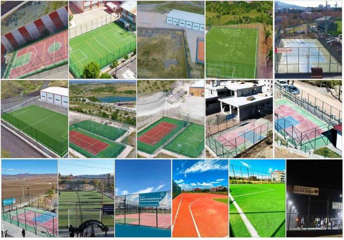 Elazığ’da 54 Sahanın Yapımı Tamamlandı