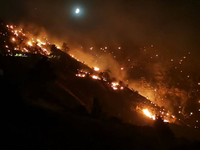 Kahramanmaraş’ta Orman Yangınına Müdahale Sürüyor