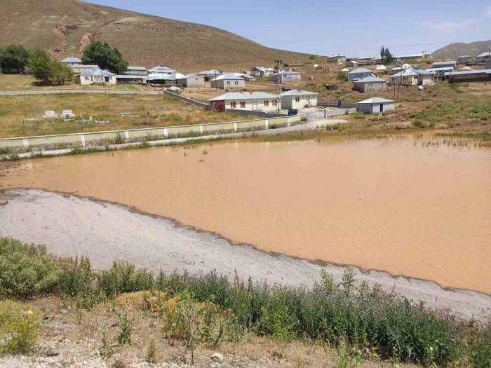 Çaldıran’da Sel: Ekili Alanlar Zarar Gördü