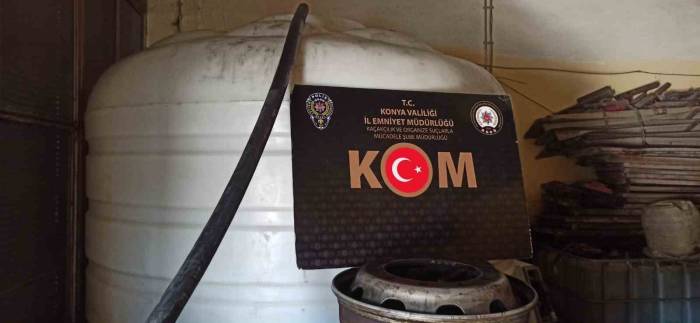 Konya’da 13 Bin 500 Litre Kaçak Akaryakıt Ele Geçirildi