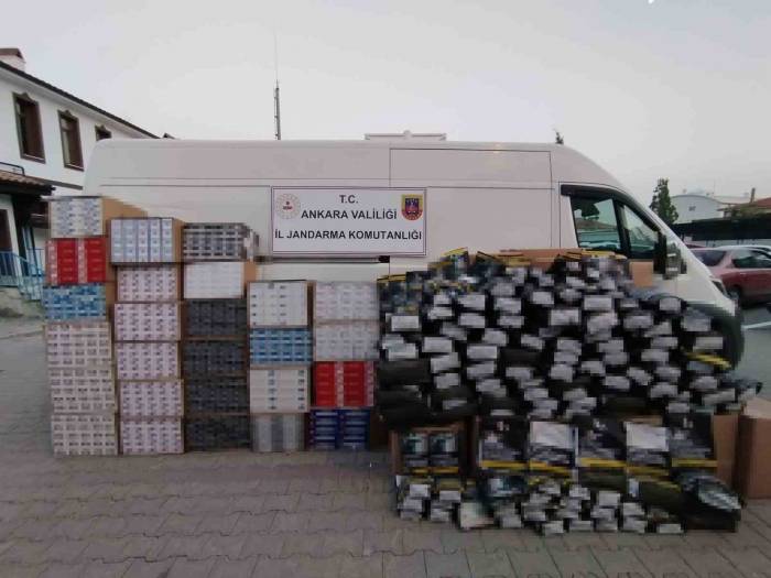 Ankara’da 815 Bin Adet Boş Makaron Ve 535 Kilo Kaçak Tütün Ele Geçirildi