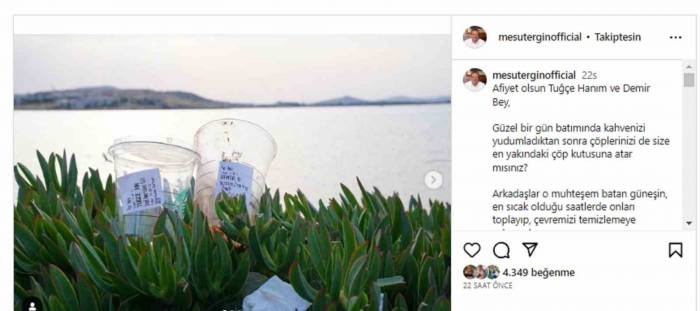 Kahvelerini İçtikten Sonra Çöplerini Bırakanlara Belediye Başkanından Sosyal Medya Aracılığıyla İlginç Tepki