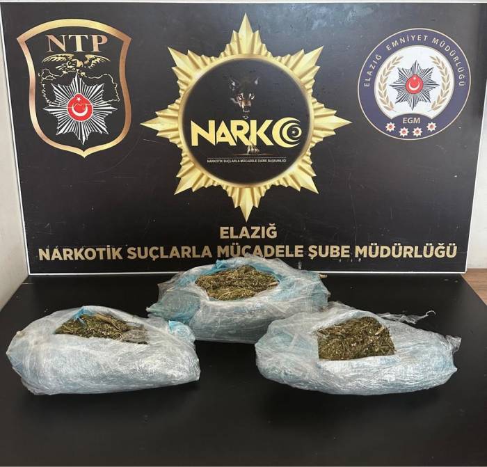 Elazığ’da Uyuşturucuyla Mücadele: 3 Tutuklama