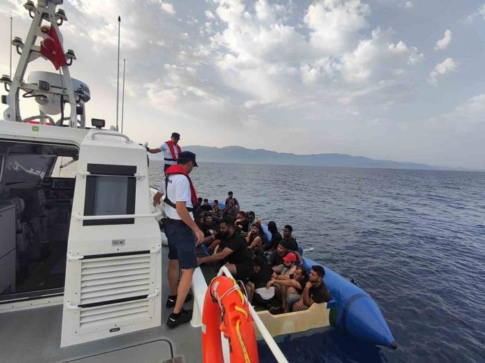 Bodrum’da 64 Düzensiz Göçmen Karaya Çıkarıldı