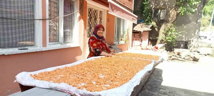 Kadınların Yöresel Tarhana Mesaisi Başladı