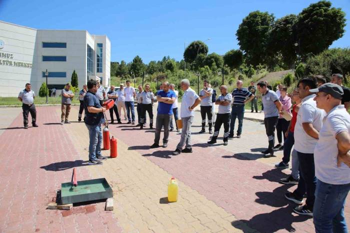 Togü’de Yangın Söndürme Tatbikatı Yapıldı