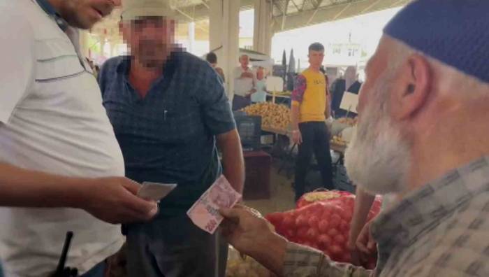 Sahte 10 Bin Tl İle Alışveriş İçin Çıktığı Pazarda Esnafa Yakalandı