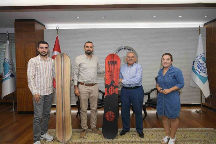Erciyes Kayak Merkezi Pistlerinde ’yerli Ve Milli Board’ Kullanılacak