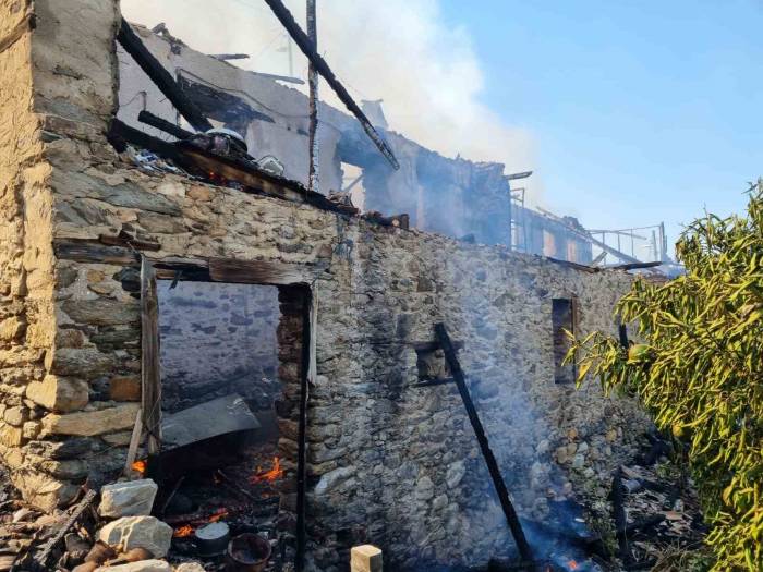 Bozdoğan’da İki Ev Alevlere Teslim Oldu