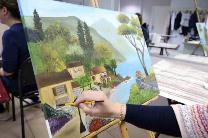 Hayallerini Tuvale Döküyorlar