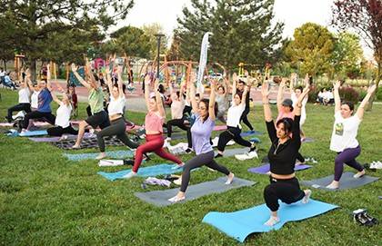 Nilüfer’de Yogaya Büyük İlgi