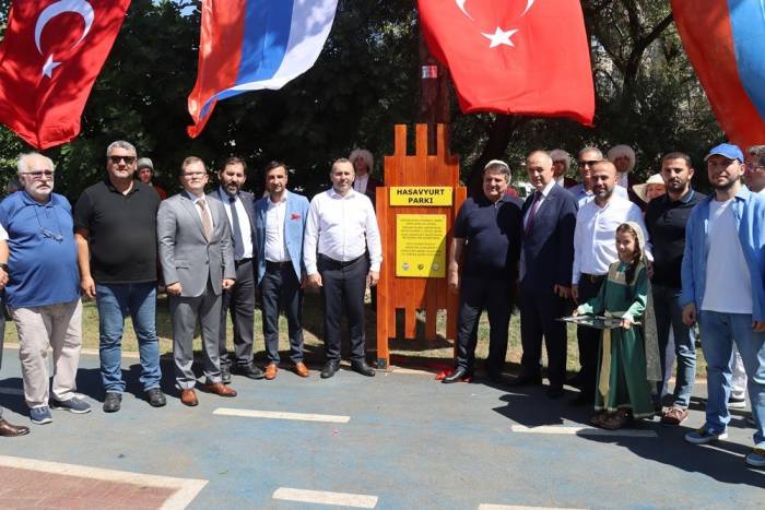 Kardeş Şehir Hasavyurt Parkı Törenle Açıldı