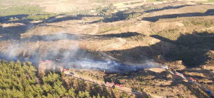 Alev Alan İş Makinesinden Ormana Sıçrayan Yangın Kontrol Altına Alındı
