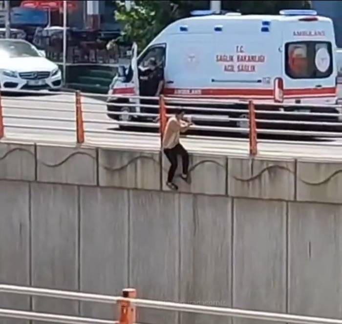 Batman’da Köprülü Kavşakta İntihar Girişimi
