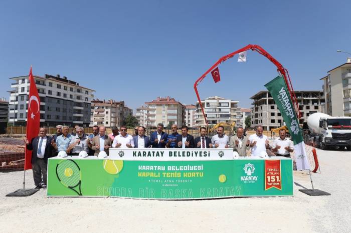 Konya’nın En Büyük Kapalı Tenis Kortunun Temeli Atıldı