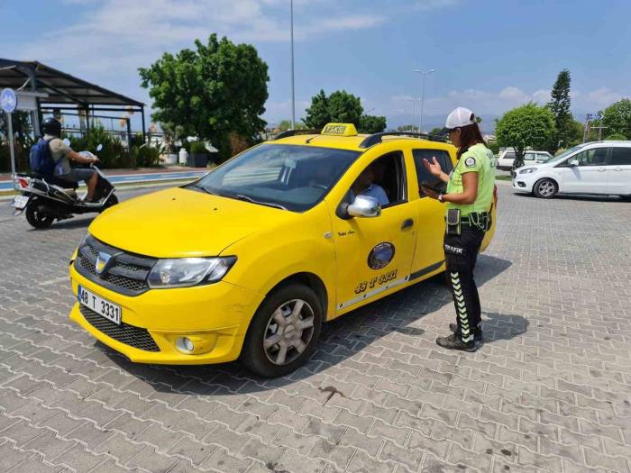 Fethiye’de Ticari Taksiler Denetlendi