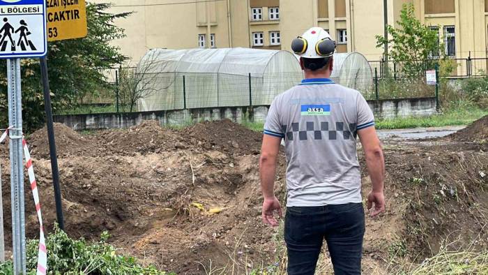 Kazı Çalışmasında Doğalgaz Borusu Zarar Gördü